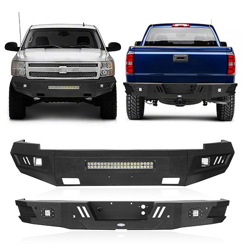 Chevrolet Silverado Front & Rear Bumper for 2007-2013 Chevy