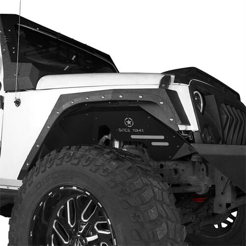 Jeep JK Front Inner Fender Liners w/Since 1941 Logo for 2007-2018