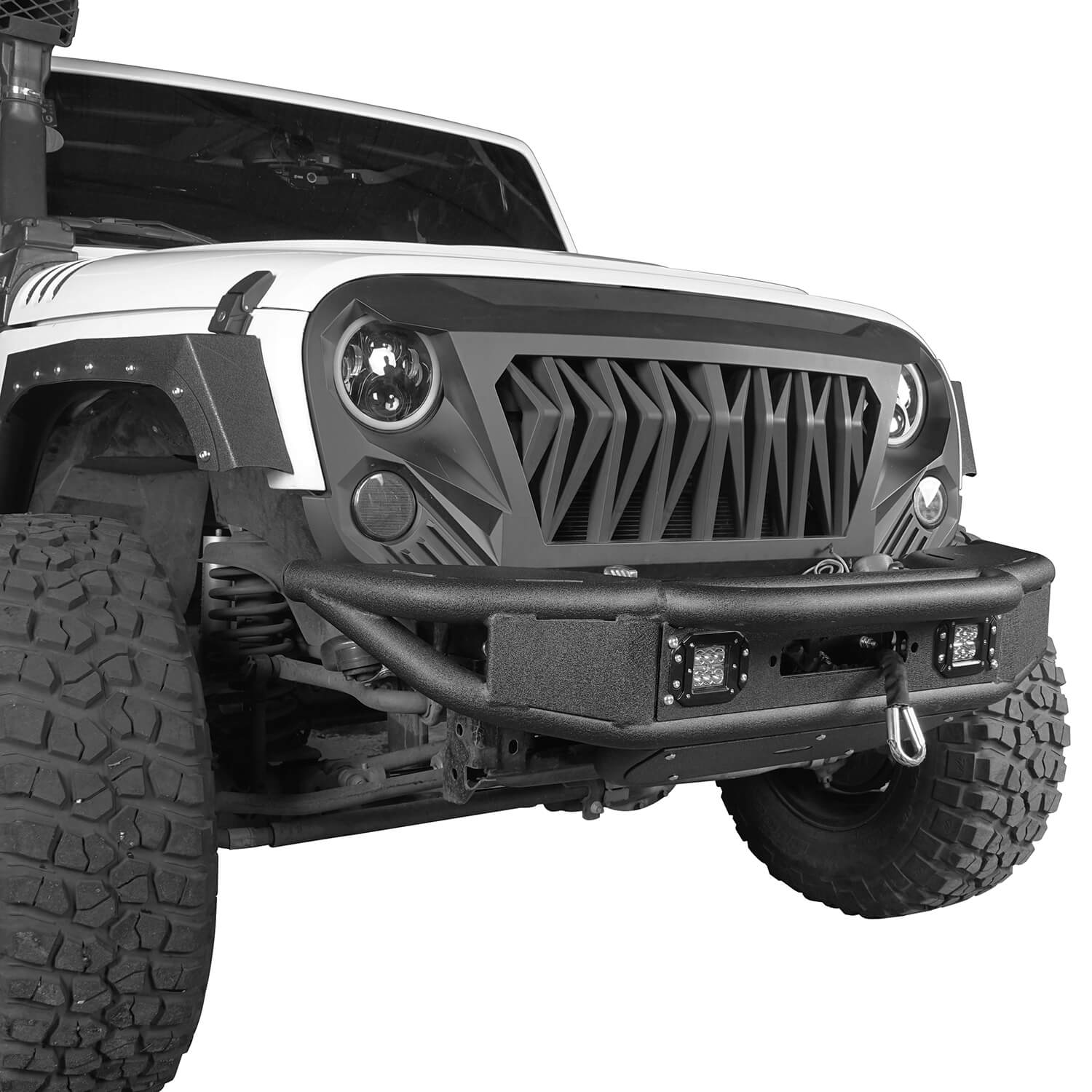 Lotus Tubular Front Bumper & Different Trail Rear Bumper Combo Kit for ...